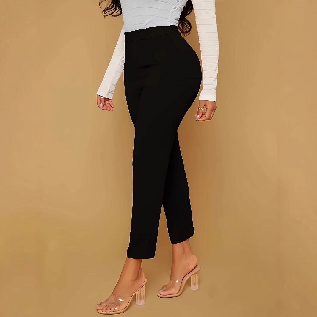 Versatile Comfortable High Waist Slim Casual Trousers