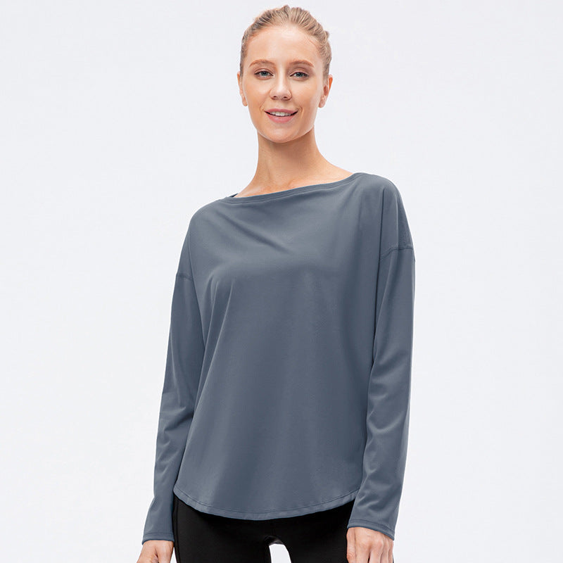Relaxed Running Training Fitness Clothes With Collar