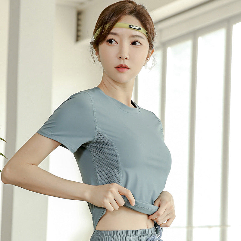 Summer Fitness Clothes Sports Quick-drying Running Short Sleeves