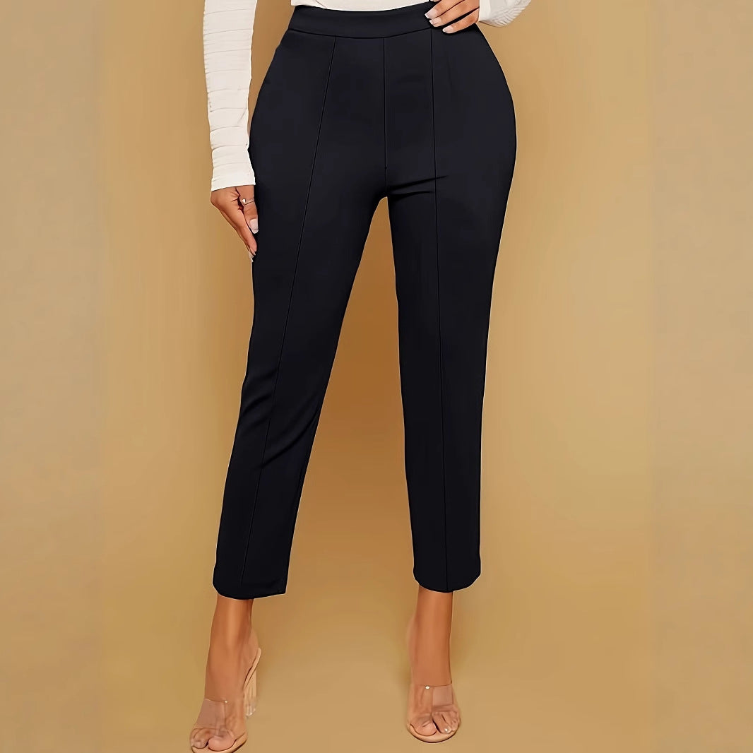 Versatile Comfortable High Waist Slim Casual Trousers