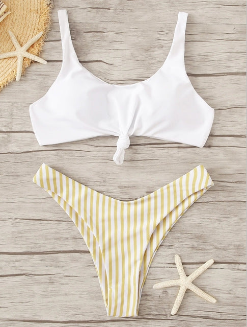 Ladies Swimwear Bikini Printed Swimsuit Thong