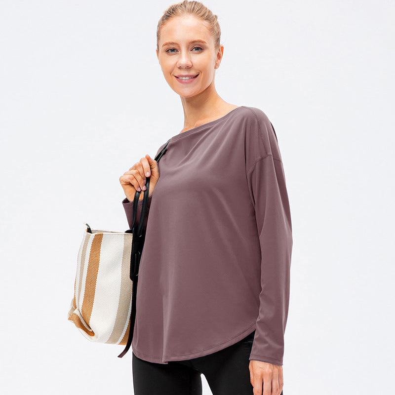 Relaxed Running Training Fitness Clothes With Collar