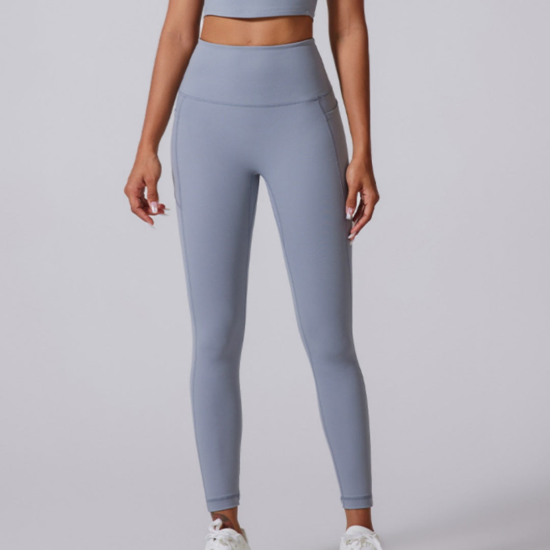 Double Pocket High Waist Yoga Trousers
