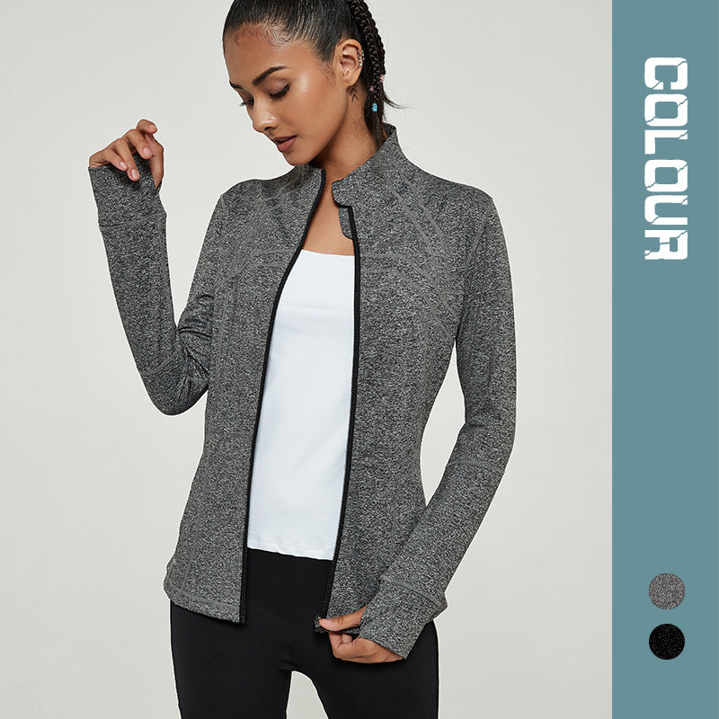 tight fitness yoga jacket