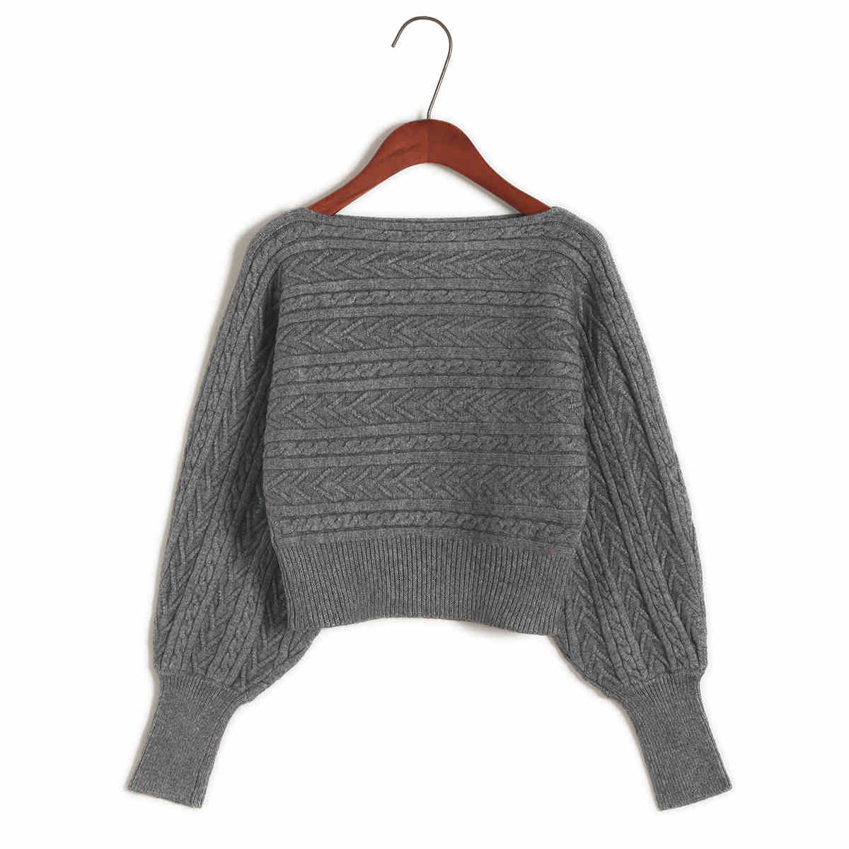 Women's Loose Off Shoulder Sweater Batwing Shirt Short Sweater