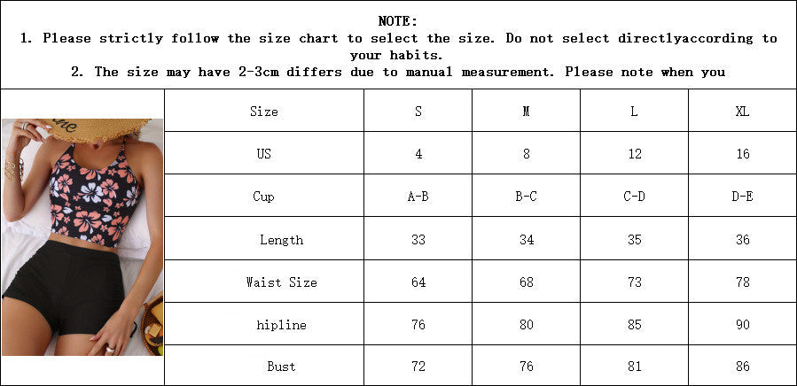 Women's Fashion Bikini Split Swimsuit Swimwear