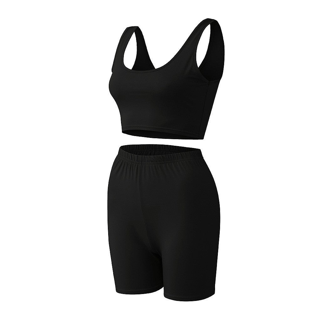 Commuter Sleeveless Tank Top Shorts Two-piece Suit