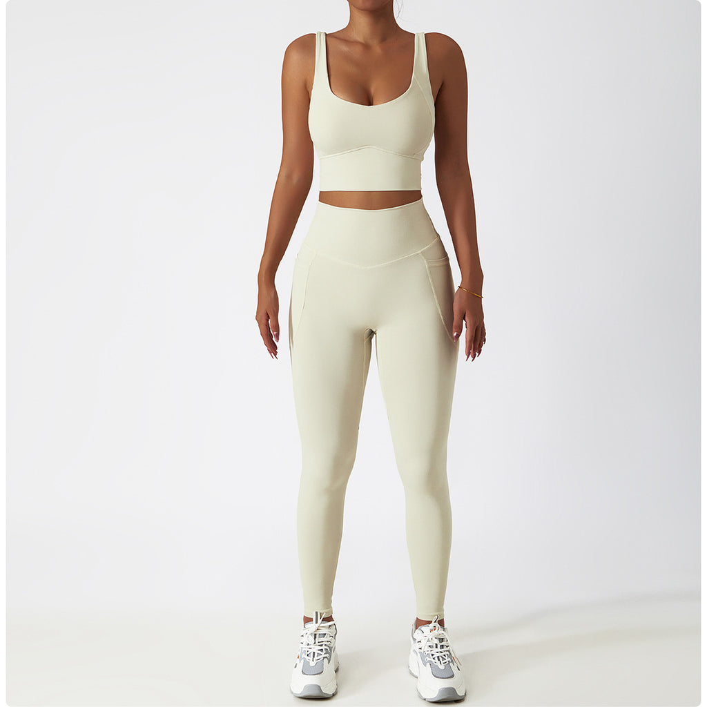 Running Sports Quick-drying Nude Feel Yoga Push Up Bras Shockproof Fitness Vest