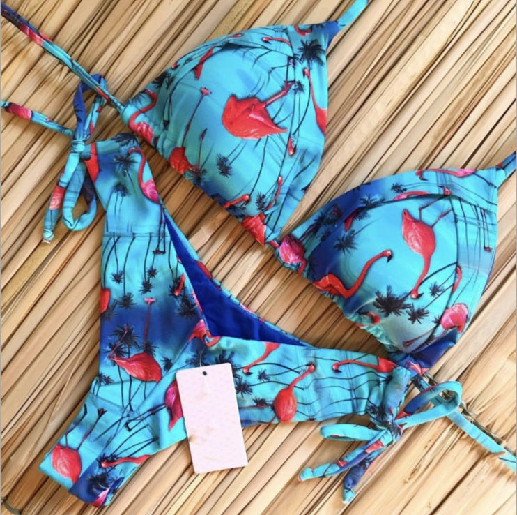 Printed new tie swimwear