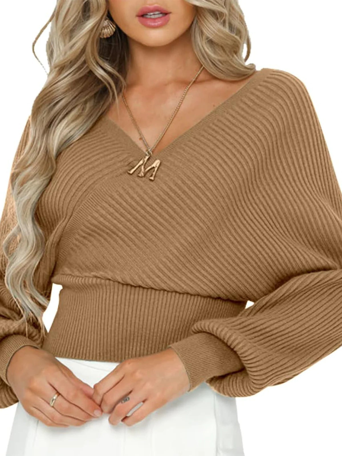 Loose Sweater off shoulder