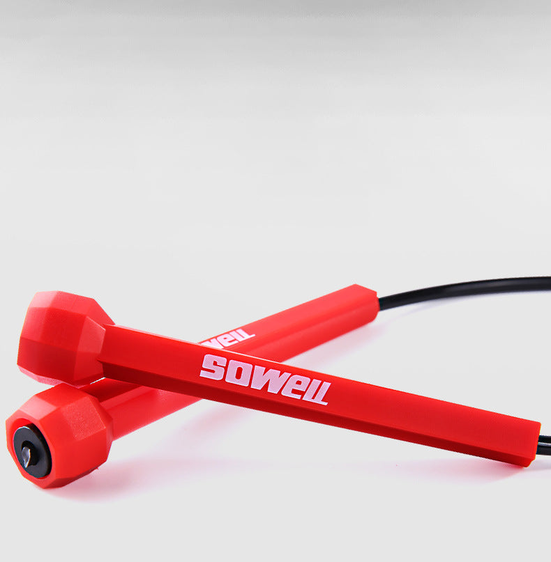 Fitness  Crossfit Skipping  Rope Cord Speed Jumping Exercise Equipment Adjustable Boxing Skipping Sport   Rope Red Balck