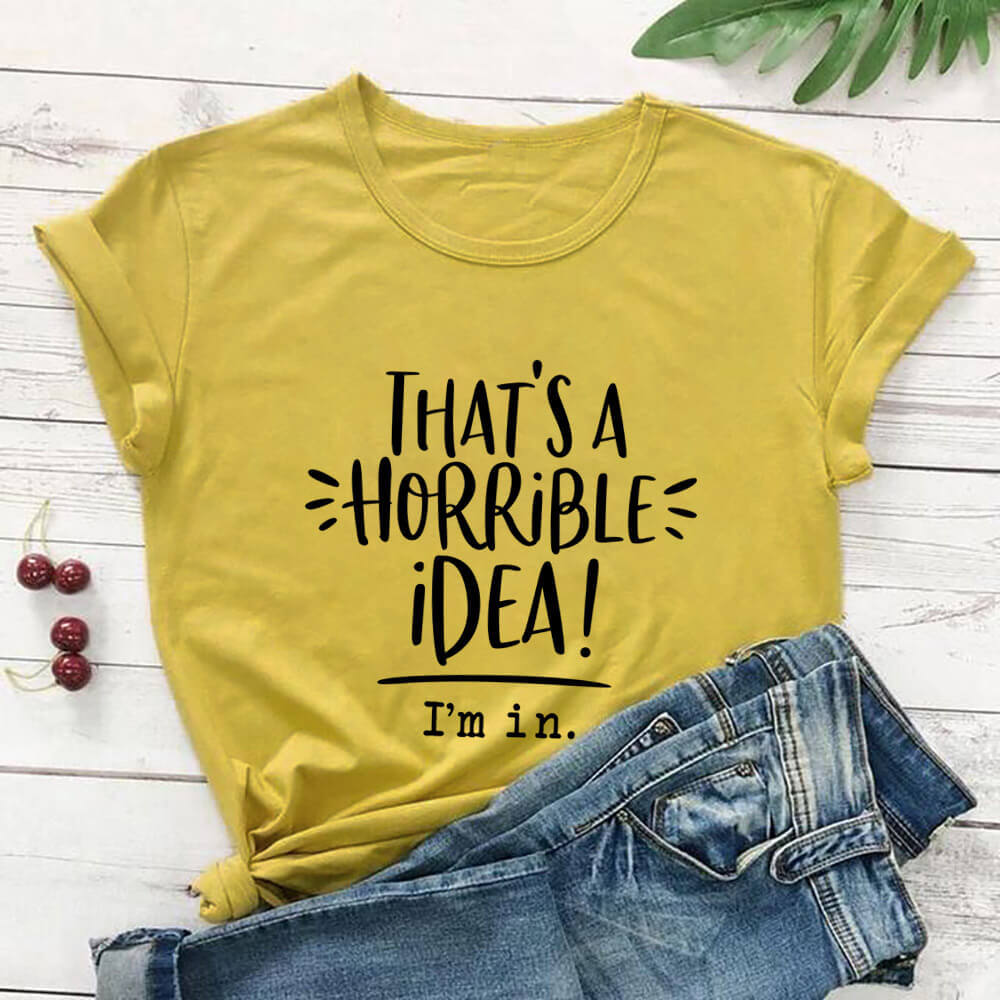 Letter Print Women's Creative Short-sleeved T-Shirt Women