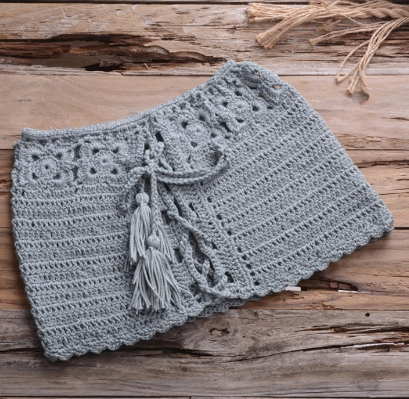 Woven Split Swimsuit Outdoor Beach Bath Spa Swimwear