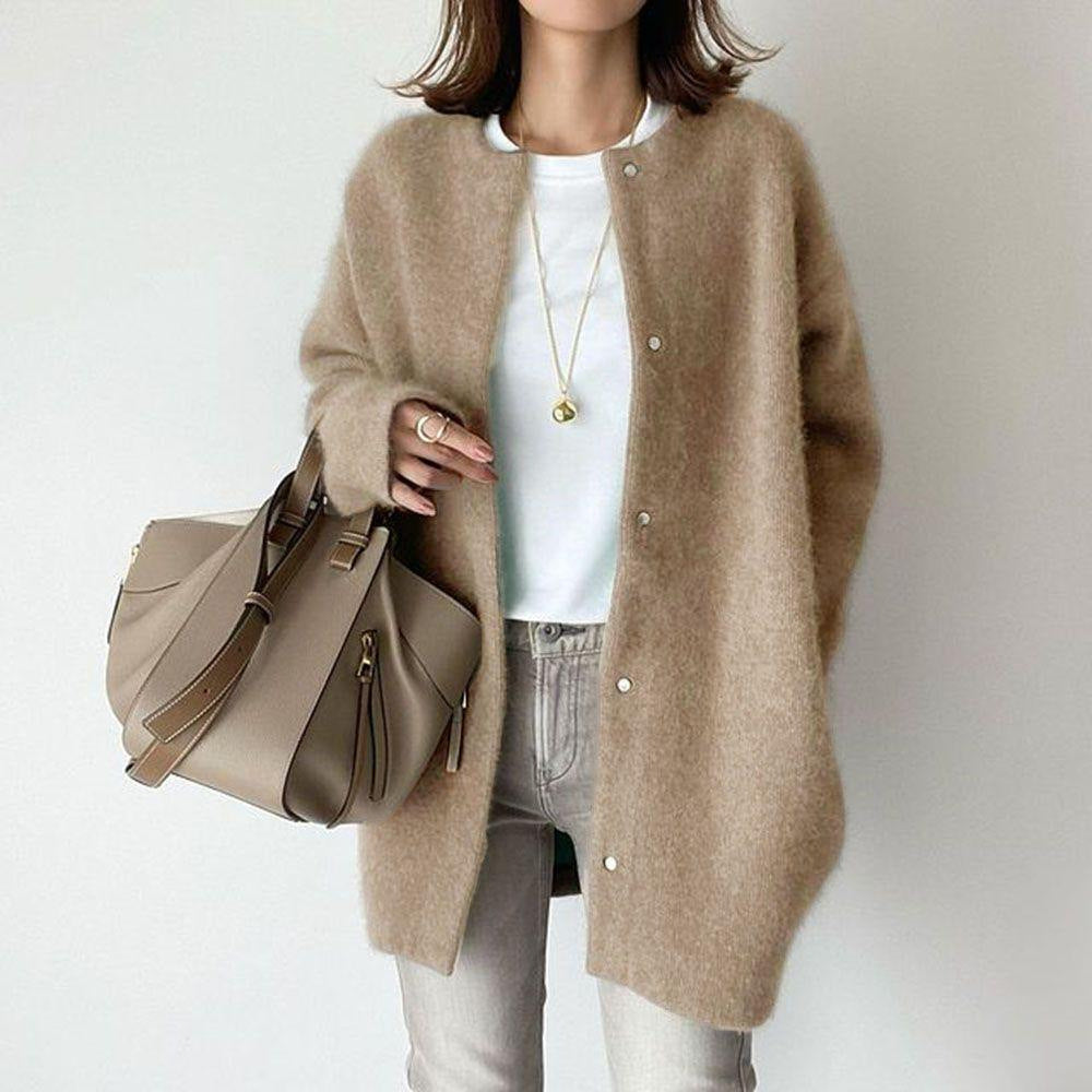 Cardigans Fashion Solid Color Knitted Jacket Women's Autumn Spring Clothing