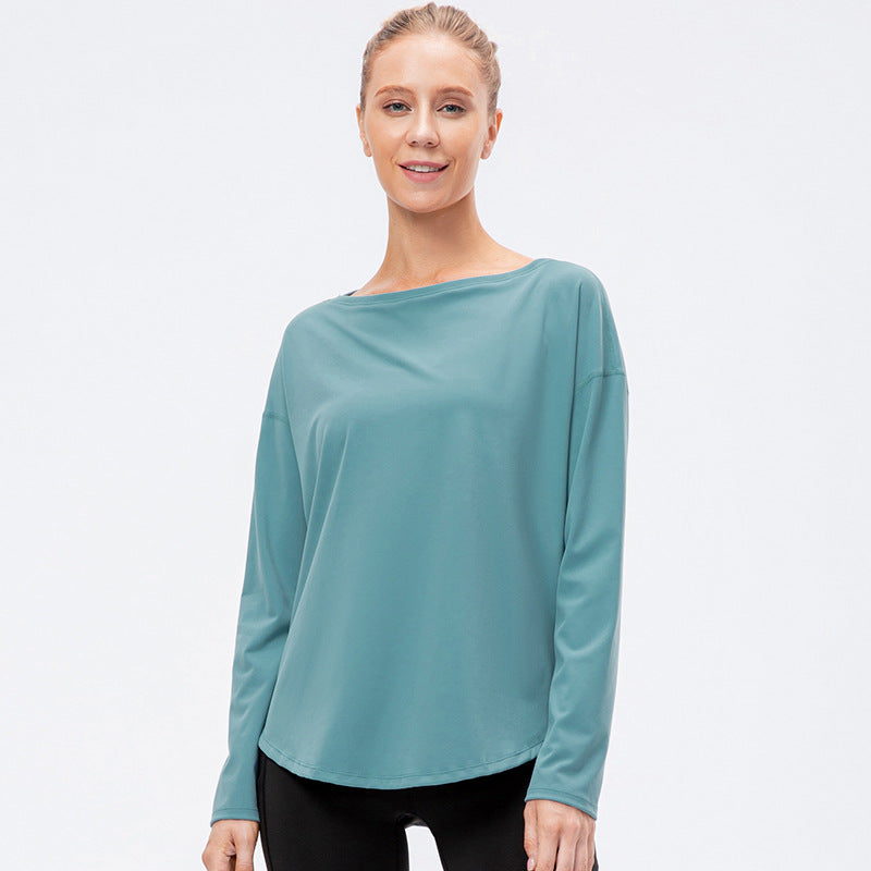 Relaxed Running Training Fitness Clothes With Collar