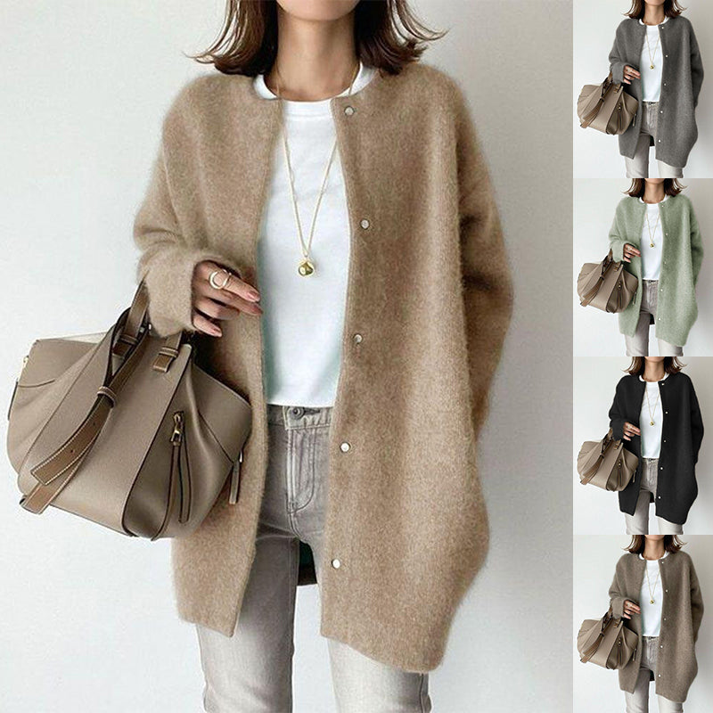 Cardigans Fashion Solid Color Knitted Jacket Women's Autumn Spring Clothing