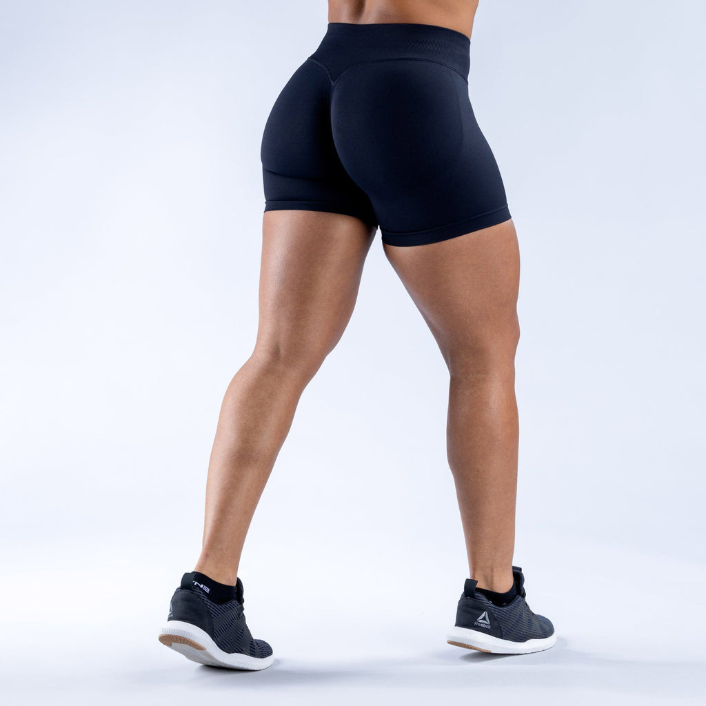 High Elastic Matte Nylon Seamless Low Waist Shorts Fitness Yoga Shorts