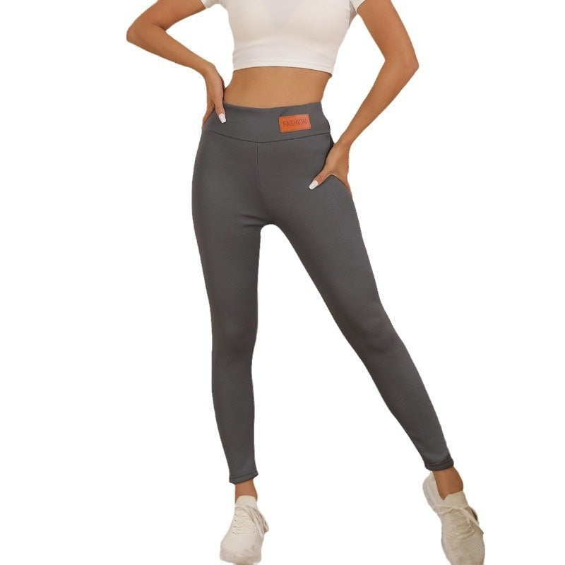 Cashmere Winter Wear High Waist Leggings For Women