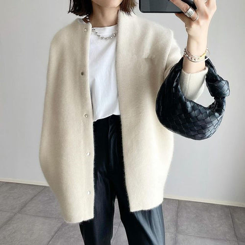 Cardigans Fashion Solid Color Knitted Jacket Women's Autumn Spring Clothing