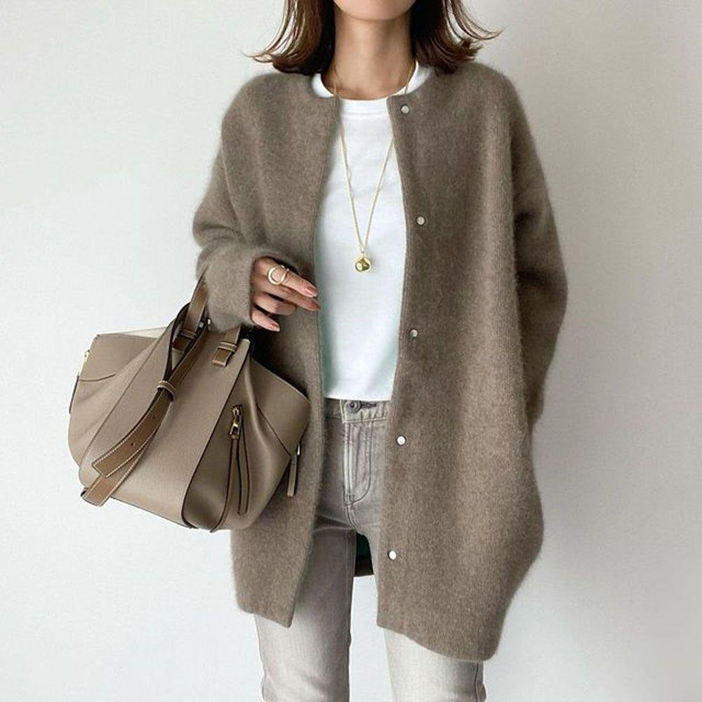 Cardigans Fashion Solid Color Knitted Jacket Women's Autumn Spring Clothing