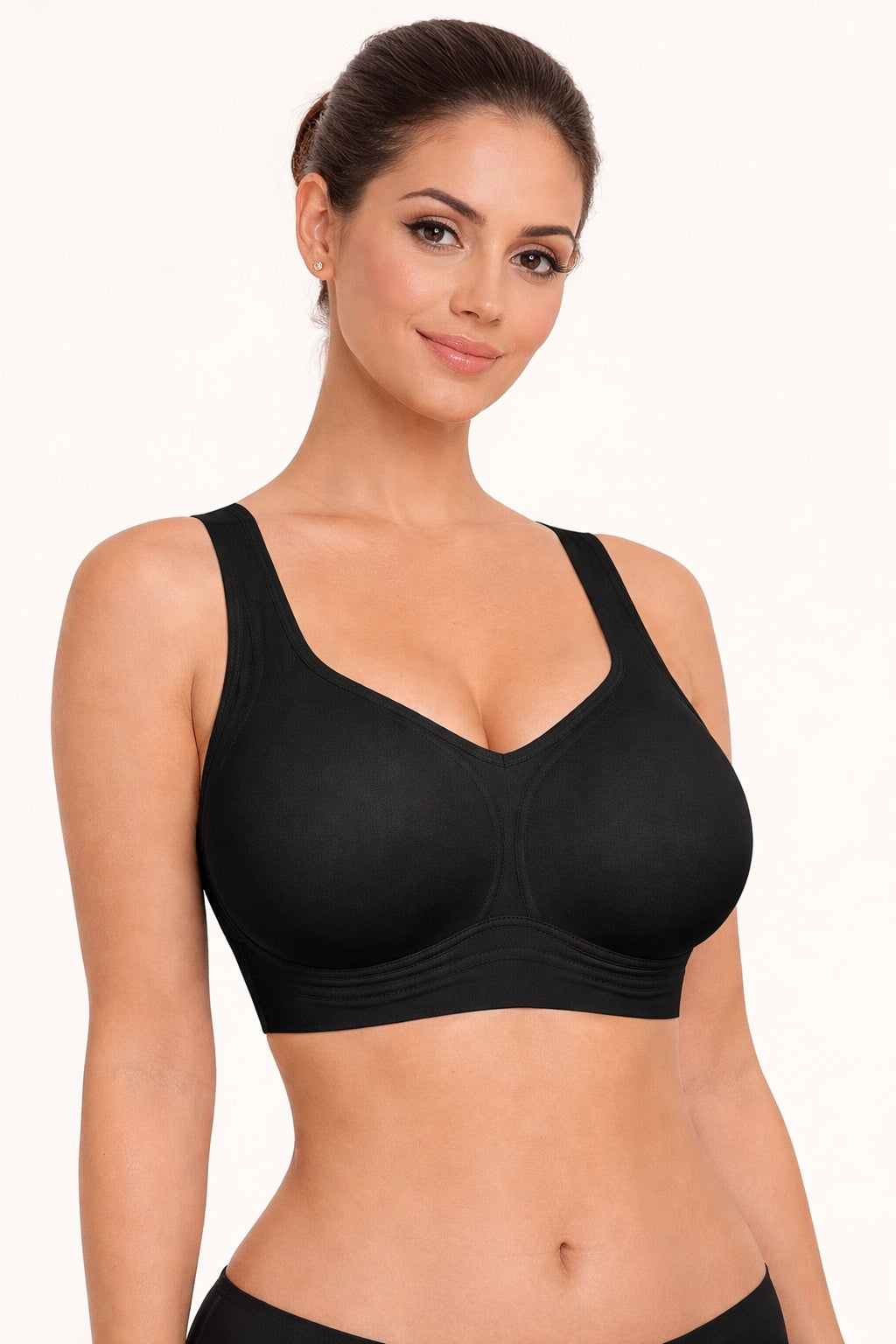 Women Wirefree Bras For Women Full Coverage No Underwire Everyday Bras Comfortable Wireless Padded Jelly Bras