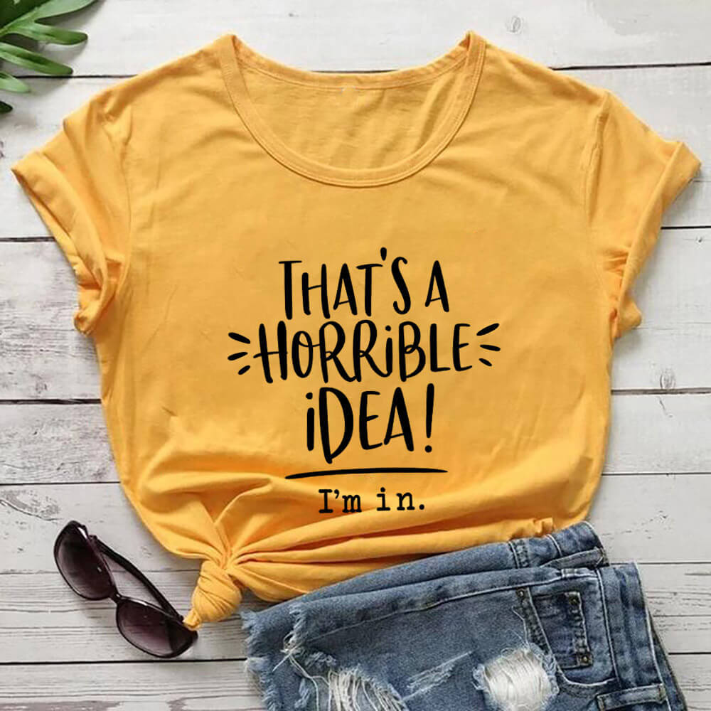 Letter Print Women's Creative Short-sleeved T-Shirt Women